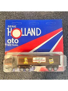 Serie Holland oto Metal Die Cast Tractor Trailer Calve Pindakaas